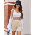 thumbnail image 6 of Avidlove Women Pajamas Set Oversized 2 Piece Lounge Sets Deep V Neck T-Shirts Tops with Biker Shorts Set Side Slit Workout Tracksuit S-XXL, 6 of 8