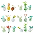 thumbnail image 3 of Yuarrent Minijarrones de cerámica tridimensionales de estilo japonés con imanes para fotos, pegatinas magnéticas para refrigerador Cocina y Comedor tipo+3, 3 of 6