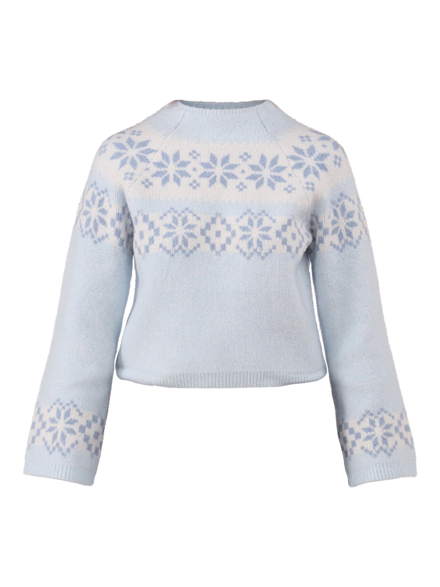 No Boundaries Fairisle Jacquard Pullover - Plus Size