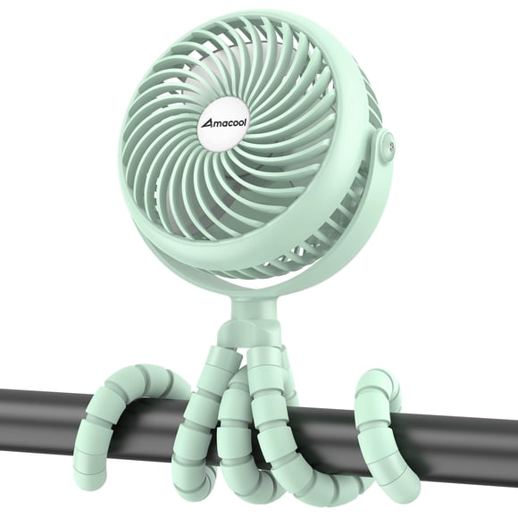 Ventilador portátil para cochecito de bebé AMACOOL 13cm 5000mAh 3 velocidades