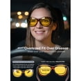 thumbnail image 6 of TINHAO Night Driving Glasses Fit Over Glasses for Men & Women Oversized Cat Eye HD Polarized Night Vision Glasses, 6 of 8
