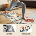 thumbnail image 4 of Pioneer Flower Floral Print Pattern Hot Yoga Mat Towel Non Slip for Hot Yoga - Quick-Drying Yoga Mat Cover with 4 Corner Pockets with Travel Bag - Hot Yoga Towel Non Slip 70"x26", 4 of 6