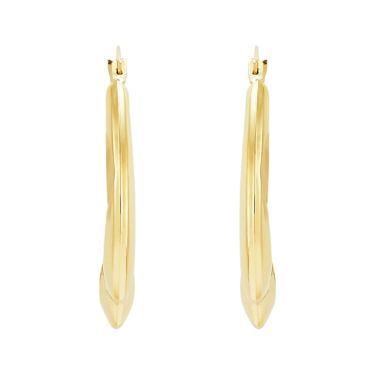 Large Swirl Hoop Earrings Large Swirl Hoop Earrings