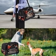 thumbnail image 7 of Ladybird Premium Pet Travel Bag - Durable 900D Oxford Cloth, Sherpa Base, & Nylon Webbing - 17x10x11.8 in - Ideal for Dogs & Cats - Includes Convenient Features, 7 of 7