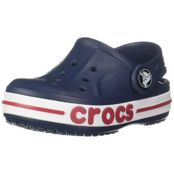 Crocs Kids' Bayaband Clog, Navy, 3 US Unisex Little