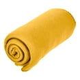 thumbnail image 5 of Lexi Home 50” x 60” Soft Fleece Throw Blanket Mustard Yellow, 5 of 6