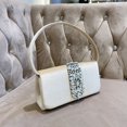 thumbnail image 3 of Bolsos de noche para mujer, bolsos de diseñador de lujo, monedero, novedad 2023, en satén adornado con imitación brillante, bandolera pequeña, 3 of 5