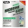 Rugby Nicotine Stop Smoking Aid Mint Flavor Polacrilex Gum, 2 mg, 110 Count