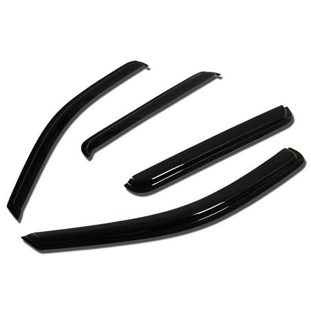 04 Jeep Grand Cherokee Window - For 2005 to 2010 Jeep Grand Cherokee WK 4pcs Window Vent Visor Deflector Rain Guard (Dark Smoke) 06 07 08 09