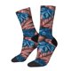 thumbnail image 1 of Balery Tropical Leaves Calcetas Largas con Estampado para Hombre y Mujer – Suaves y Transpirables, Talla Única (US 5-11), 1 of 6
