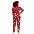 thumbnail image 2 of Christmas Family Matching Hoodie Pajamas Santa Claus Romper Long Sleeve Onesie Jumpsuit Zipper Pjs, 2 of 6