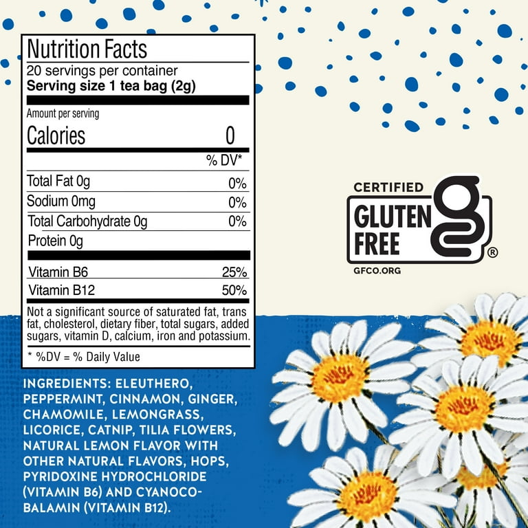 breather supreme herbal cigarettes ingredients Celestial Seasonings Tension Tamer Caffeine-Free Herbal Tea Bags (20 Count)