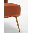 thumbnail image 6 of US Pride Furniture Corisha 25"W Velvet Armless Accent Living Room Chair, Orange Red, 6 of 6