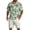Light Green, variant on Men's 2 Piece Summer Outfits Casual Hawaiian Short Sleeve Button Down Shirt Beach Tropical Shorts Sets