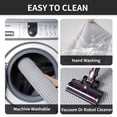 thumbnail image 4 of QiCaiJia Kitchen Rugs Mat Non Slip Washable, Super Absorbent Kitchen Mats for Floor, Rubber Backing Soft Braided Standing Floor Mats Sink Mat Runner Rug, 17"x59" Gray, 4 of 9