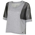 thumbnail image 2 of Nike Women's Dri-Fit Breathe Training Top (Small, Heather Grey/Black), 2 of 3