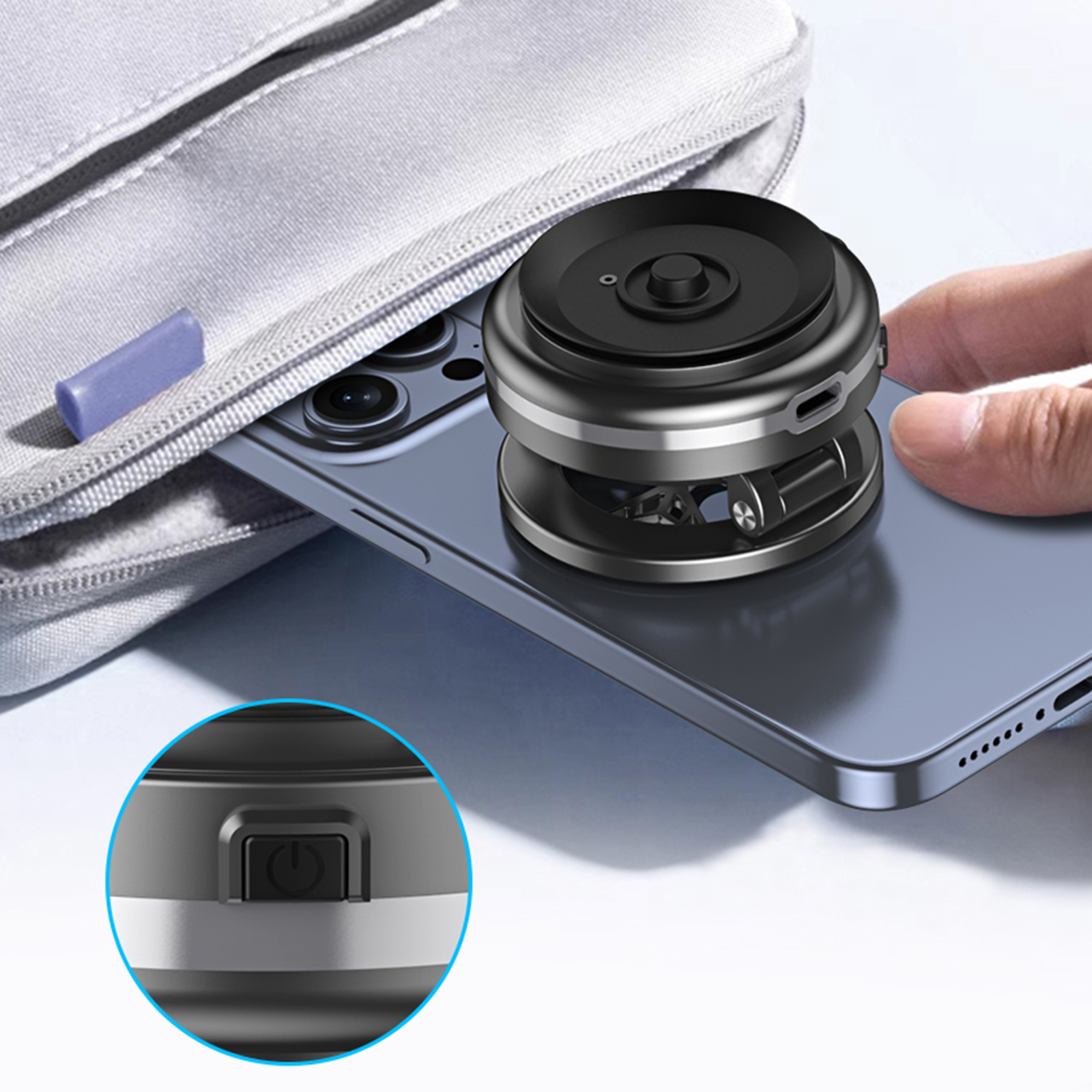 Adjustable Desk Flexible Phone Stand Bracket Support, 360 Degree Rotation with Electric Suction for Secure Grip