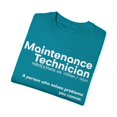 thumbnail image 3 of Hilarious Machinist Mechanic Job Description Novelty Skilled Worker Described Men Women Unisex Garment-Dyed T-shirt, 3 of 4