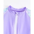 thumbnail image 6 of Bathing Suit for Girls with Long Sleeve Rash Guard 3PCS Girls Swimsuit Size 8 Girls' Swimwear Cute Pettern, 6 of 9