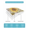 thumbnail image 4 of Twin Quilt Bedding Set, Farm Flowers Reversible Summer Quilt 3 Pieces, Retro Sunflowers Barn Doors Butterfly Wood Board Lightweight Bedspreads Coverlets with 2 Pillow Shams for All Seasons, 4 of 5