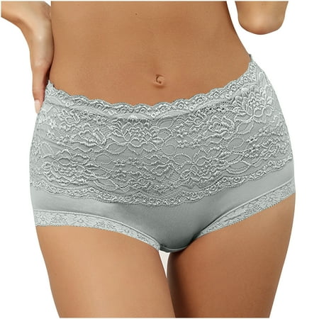 Scyoekwg Women s Cotton Underwear Stretchy High Waisted Underwear Bikini Underwear Hipster Panties Comfort Flat Foot Underwear Underpants(Light Blue XL)