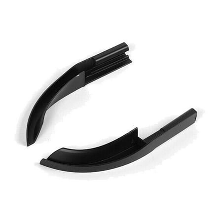 DAMAIJOY 2X Water Rain Gutter Extension Exterior Accessories for Jeep for Gladiator 2020-2021 for Wrangler 2018-2021 Black 2WRGEFJWJJEA