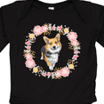 thumbnail image 4 of Inktastic Corgi Wreath for Dog Lovers Girls Long Sleeve Baby Bodysuit, 4 of 5