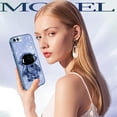 thumbnail image 6 of for iPhone 7 Plus Case for iPhone 8 Plus Case, Women Girls Astronaut Clear Glitter Phone Cases for iPhone 7/8 Plus with Stand, Cute Electroplated Sparkly Phone Cover for iPhone 7/8 Plus Blue, 6 of 11