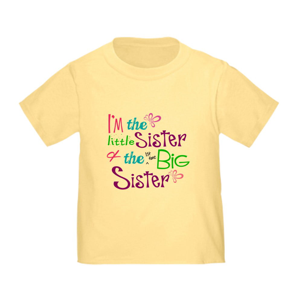 Dad Pedicab puberty CafePress - Im A Littl And Big Sister T Shirt - Cute Toddler T-Shirt, 100%  Cotton - Walmart.com