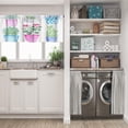 thumbnail image 5 of LALILO Kitchen Curtains and Valances Set of 3 36" Flowers Window Treatment Tiers for Window Decor, 5 of 5