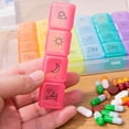 thumbnail image 4 of Pastillero Semanal con 4 Divisiones, Pastillero de 7 Días para AM y PM, Organizador de Medicamentos Mensual, Dispensador de 28 Días, 4 of 5