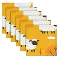 thumbnail image 6 of WOBOGO Cute Cartoon Sheep Cloth Napkins 1 Piece Soft Elegant Touch Durable Absorbent Quick Drying for Elegant Dining, 6 of 8
