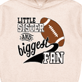 thumbnail image 3 of Inktastic Little Sister and Biggest Fan Football Player Toddler Hoodie, 3 of 4