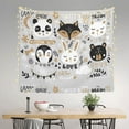 thumbnail image 2 of Pofeuu Funny Animals Series Print Wall Tapestry Decoration Wall Hanging Tapestry 60 x 51 Inch, 2 of 6