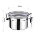 thumbnail image 1 of TIMIFIS Pot de Conservation Frais en Acier Inoxydable, Pot de Conservation Alimentaire Scellé, Pot de Conservation pour Lait en Poudre, Grains de Café, Thé, Rangement à Boucle, Pot de Conservation, Pot à Thé, Contenants de Préparation de Repas, Gadgets de Cuisine, 1 of 1