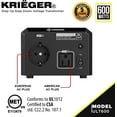 thumbnail image 3 of Krieger 600 Watt voltage conve, 3 of 7