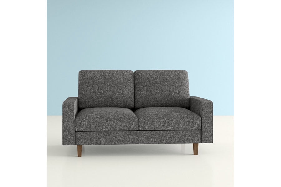 US Pride 57.9 inch wide soft upholstery tapered legs loveseat