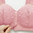 thumbnail image 3 of 2PC Women'S Bras Adjustable Breathable without Steel Ring Gathering Bralette Top,Pink,44, 3 of 5