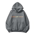 thumbnail image 5 of Women's Sweatshirt Casual Long Sleeve Graphic Hooded Pullover Polyester Comfortable Loose Fit, 5 of 5
