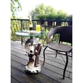 thumbnail image 2 of OK Lighting Animal 24" H Glass Top Color Sculpture End Table-Wolf, Black, 2 of 2