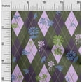 thumbnail image 2 of oneOone Polyester Spandex Dark Olive Green Fabric Check Argyle Floral Sewing Craft Projects Fabric Prints By Yard 56 Inch Wide, 2 of 5