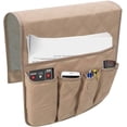 thumbnail image 1 of (beige) Cinco bolsillos de memoria para reposabrazos Organizador colgante Bolsa de almacenamiento remoto de TV, 1 of 2
