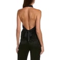 thumbnail image 2 of Ramy Brook Womens Danni Faux Feather Peplum Halter Top, 2 of 3