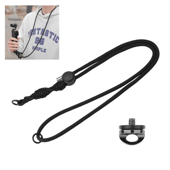PULUZ Sports Camera Lanyard Long Adjustable Anti-lost Rope for DJI OSMO Pocket 3 / Insta360 X5