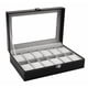 thumbnail image 1 of Estuche Xtellar Alhajero Organizador De Relojes Y Joyas 12 Espacios Con Almohadillas De Terciopelo, Color Gris, 1 of 4