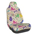 thumbnail image 1 of Wukai Colorful Poodle Dog Full Set Car Seat Covers with Soft Padding Universal Auto Front Seats Protector and Cushion Mat, 1 of 5