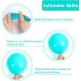 thumbnail image 5 of TETOU 129Pcs Teal Blue Ballons, Latex Party Balloons, Different Sizes 18/12/10/5 Inch Party Balloon Kit for Birthday Party Graduation Baby Shower Wedding Balloon Decoration - Teal Blue, 5 of 7