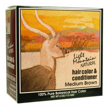 Lotus Brands Light Mountain Natural Hair Color & Conditioner, 4