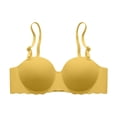 thumbnail image 5 of Byworldtasic Women's Convertible Strapless Bra Breathable Mesh Padded Push‑Up Bra Scalloped Edge Everyday Bra, 5 of 9