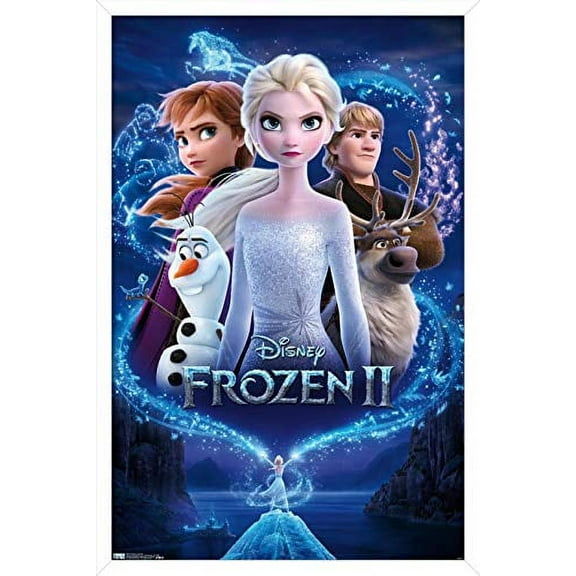 Disney Frozen 2 - Key Art Wall Poster, 14.725" x 22.375", Framed